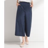 【S-LL/ひんやり/UV】すっきり見えマリン風 ガウチョパンツ | SHOO・LA・RUE | 詳細画像1 