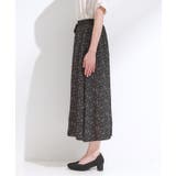 【S-LL/裏地ひんやり】スカート見えで上品に マットサテンスカーチョ | SHOO・LA・RUE | 詳細画像22 