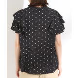 【無地/ドット柄】お袖フリルが華やぐ きれいめブラウス | SHOO・LA・RUE | 詳細画像16