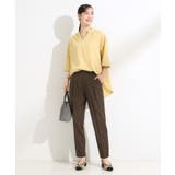 【洗濯機可】きれいめにもカジュアルにも 麻調テーパードパンツ | SHOO・LA・RUE | 詳細画像7 