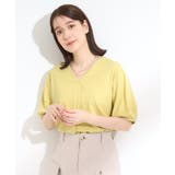 【S-LL/ひんやり/UV】スキッパーネックで女性らしい きれい見えトップス | SHOO・LA・RUE | 詳細画像9
