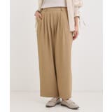 【S-LL】腰まわりや太ももを自然にカバー タックワイドパンツ | SHOO・LA・RUE | 詳細画像5 