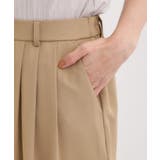 【S-LL】腰まわりや太ももを自然にカバー タックワイドパンツ | SHOO・LA・RUE | 詳細画像14 