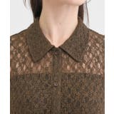 【S-LL/5分袖】大人の抜け感 襟付きレーストップス | SHOO・LA・RUE | 詳細画像12