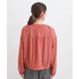 【S-LL】寒暖差のある時期に 大人上品なシアーブルゾン | SHOO・LA・RUE | 詳細画像15 