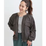 チャコールグレー(014) | 【S-LL】寒暖差のある時期に 大人上品なシアーブルゾン | SHOO・LA・RUE