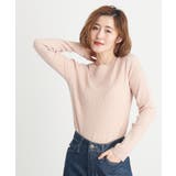 ピンクベージュ(053) | 【毛玉になりにくい】セルロースランダムリブプルオーバー | grove