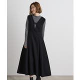 ブラック(019) | 【前後2WAY】ラメツイードフレアージャンドレ | grove