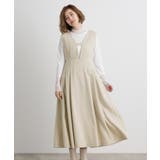 グレージュ(050) | 【前後2WAY】ラメツイードフレアージャンドレ | grove