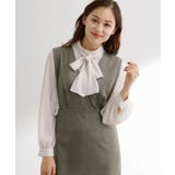 【秋から冬まで活躍】スエードライクジャンパードレス | grove | 詳細画像5 