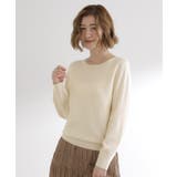 【最終お値下げ！】ガーターボートネックプルオーバー【洗える/毛玉軽減】 | grove | 詳細画像1 