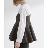 一枚でトレンド完成！体型カバーも叶うニットビスチェドッキングブラウス | grove | 詳細画像14 