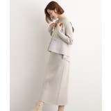 【2点SET/体型カバー】一枚で決まる、ペプラムベスト×ニットワンピース | grove | 詳細画像3 