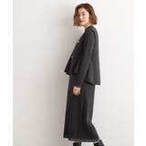 【2点SET/体型カバー】一枚で決まる、ペプラムベスト×ニットワンピース | grove | 詳細画像8 