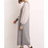 【石川梨華さん着用】一枚で華やぐ、袖布帛ケーブルニットワンピース | grove | 詳細画像19