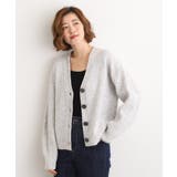 ケーブルアクセント Vネックカーディガン | grove | 詳細画像2