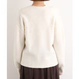 ケーブルアクセント Vネックカーディガン | grove | 詳細画像17