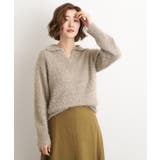 ラメフェザーヤーン オープンカラーニット | grove | 詳細画像9