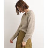 ラメフェザーヤーン オープンカラーニット | grove | 詳細画像10