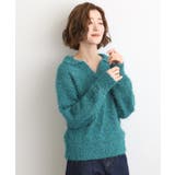 ラメフェザーヤーン オープンカラーニット | grove | 詳細画像16