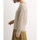 ラメフェザーヤーン オープンカラーニット | grove | 詳細画像20