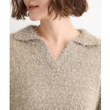 ラメフェザーヤーン オープンカラーニット | grove | 詳細画像22