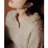 ラメフェザーヤーン オープンカラーニット | grove | 詳細画像7