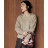 ラメフェザーヤーン オープンカラーニット | grove | 詳細画像6