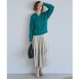 ラメフェザーヤーン オープンカラーニット | grove | 詳細画像14