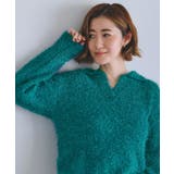 ラメフェザーヤーン オープンカラーニット | grove | 詳細画像13