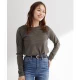 チャコールグレー(014) | シアーカットベロアロンT | grove