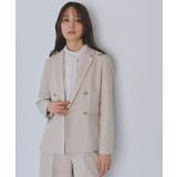 ベージュ(051) | 【カセット服】ダブルブレストテーラードジャケット | grove