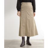 グレージュ(050) | しっとりスエードで描くやわらかなマーメイドスカート | grove