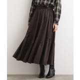 【石川梨花さん着用】スエードライク マキシティアードスカート | grove | 詳細画像7