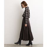 【石川梨花さん着用】スエードライク マキシティアードスカート | grove | 詳細画像8