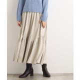 【石川梨花さん着用】スエードライク マキシティアードスカート | grove | 詳細画像11