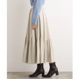 【石川梨花さん着用】スエードライク マキシティアードスカート | grove | 詳細画像16