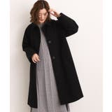 ブラック(019) | クラシカルな佇まい 大人のステンカラーロングコート | grove