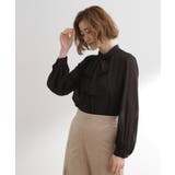 シアーストライプボウタイブラウス | grove | 詳細画像2