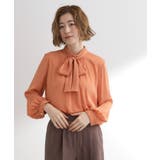 シアーストライプボウタイブラウス | grove | 詳細画像5