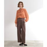 シアーストライプボウタイブラウス | grove | 詳細画像7