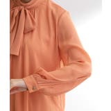 シアーストライプボウタイブラウス | grove | 詳細画像18