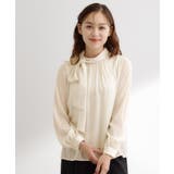 シアーストライプボウタイブラウス | grove | 詳細画像10