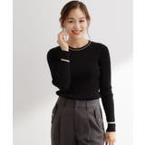 【毛玉軽減】配色ラインランダムリブニット | grove | 詳細画像6