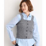 チャコール(014) | 【SETITEM】ケーブルニットビスチェ | grove