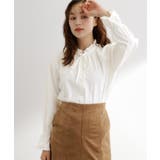 【石川梨華さん着用】フリルカラーリボンブラウス | grove | 詳細画像8