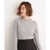ライトグレー(010) | 【石川梨華さん着用】ミニケーブルニット【毛玉軽減/洗える】 | grove