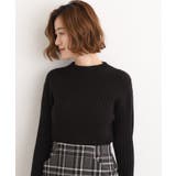 ブラック(019) | 【石川梨華さん着用】ミニケーブルニット【毛玉軽減/洗える】 | grove