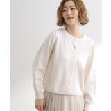 【毛玉軽減/洗える】編地切替カーディガン | grove | 詳細画像1