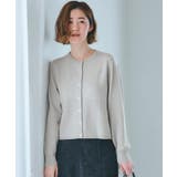 ライトグレー(010) | 【毛玉軽減/洗える】編地切替カーディガン | grove